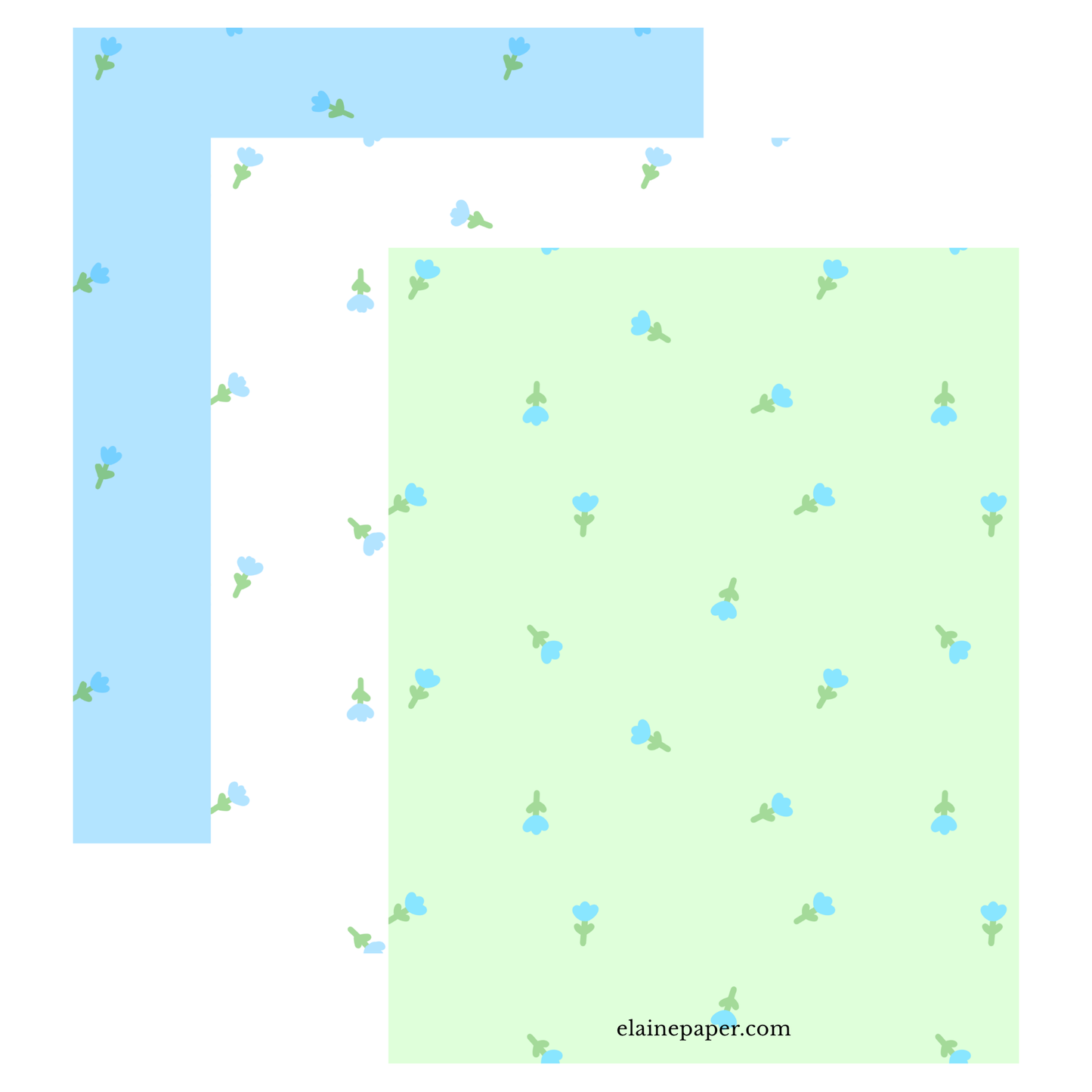 Printable Floral Patterned Paper Bundle - PDF Download