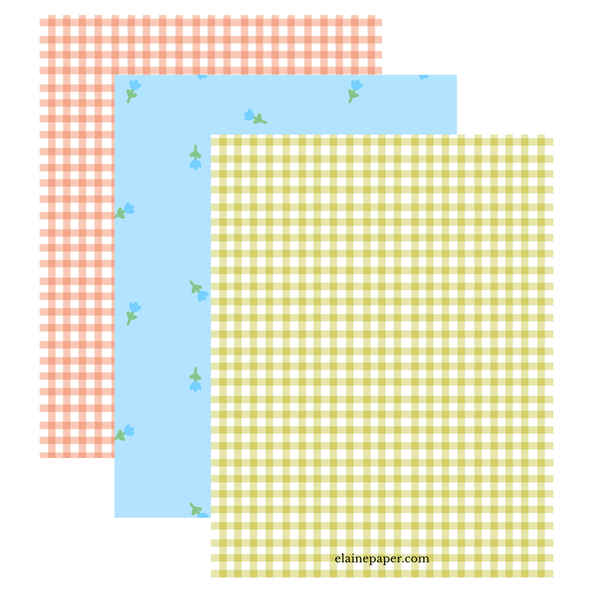 Summer Printable Patterned Paper Bundle - To Download And Print At Home